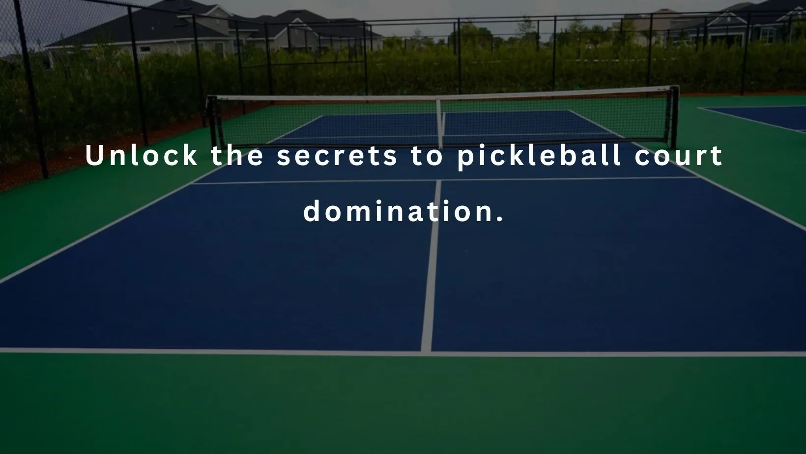 DIY pickleball court, learn to build your own pickleball court