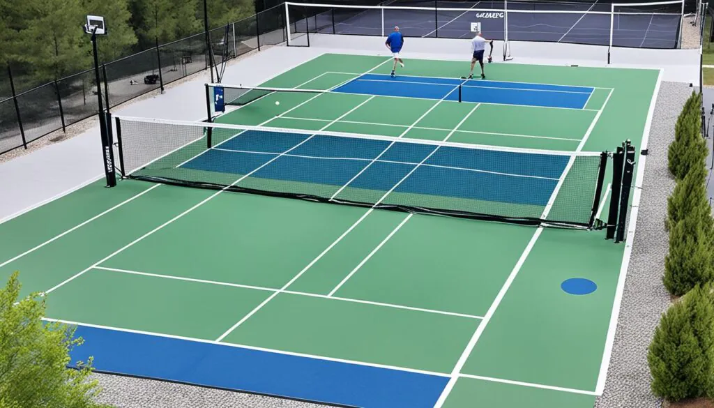 Installation of pickleball nets