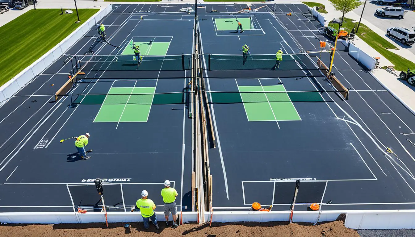 Pickleball Court Construction