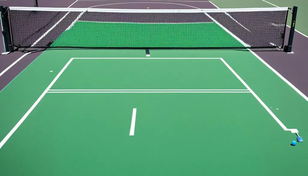 pickleball court dimensions and tennis court dimensions table