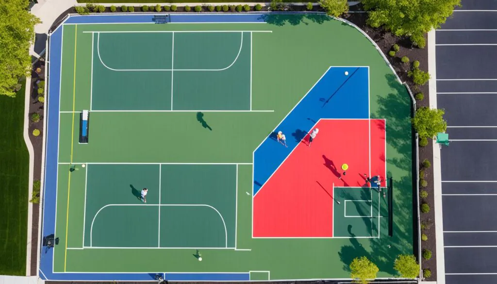 pickleball court layout