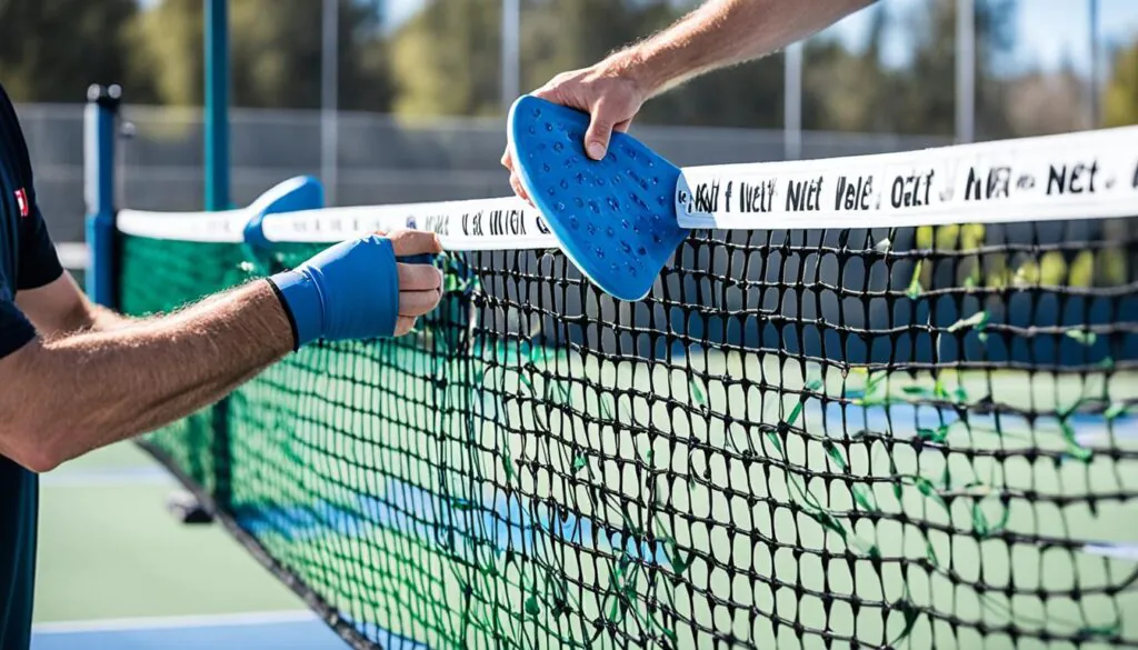 pickleball net installation