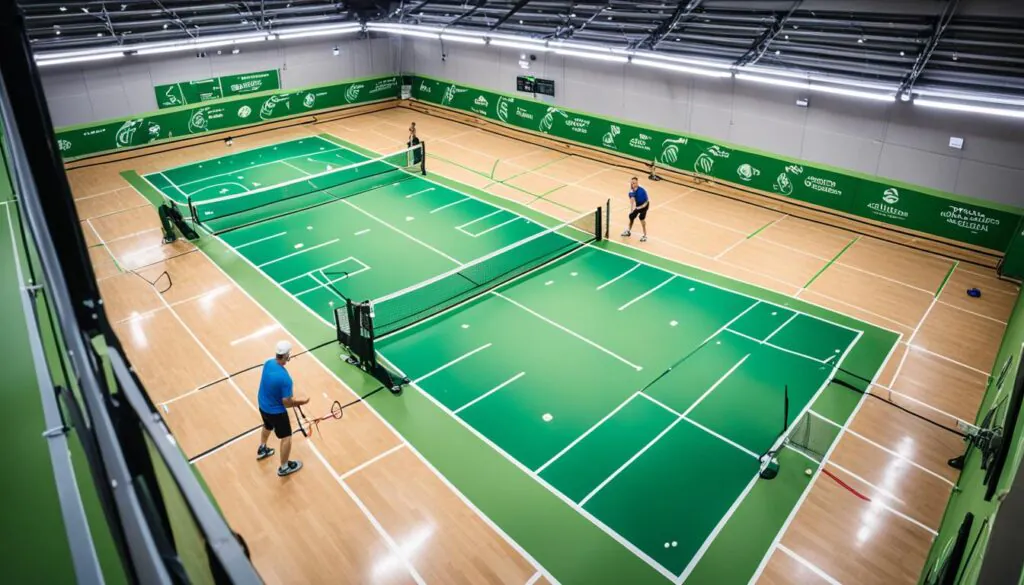 indoor pickleball courts