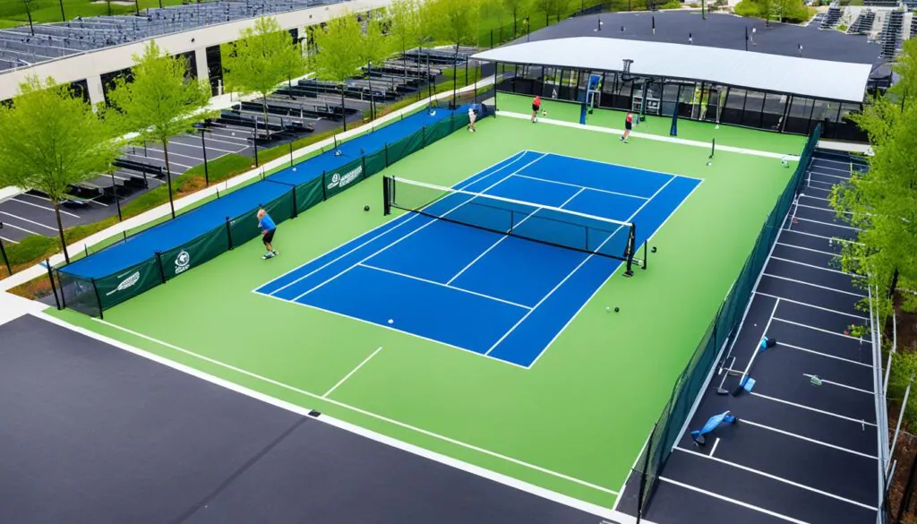 outdoor pickleball courts in Montgomery County