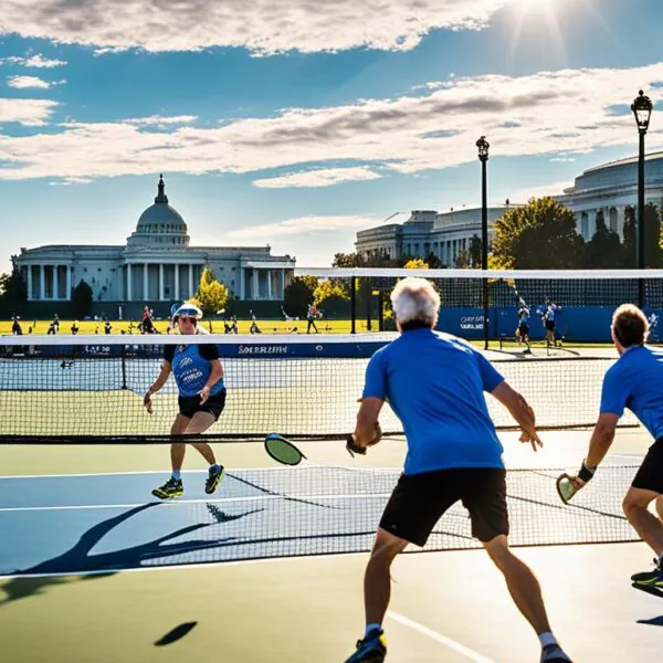 pickleball on the mall